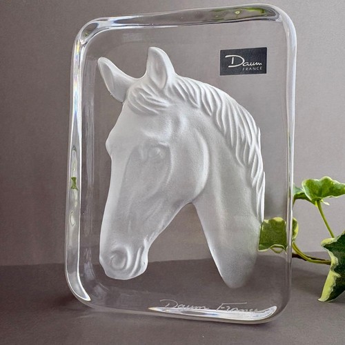 Daum france dome crystal horse - daum,